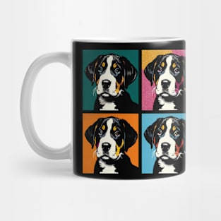 Pop Retro Art Greater Swiss Mountain Dog - Cute Puppy Mug